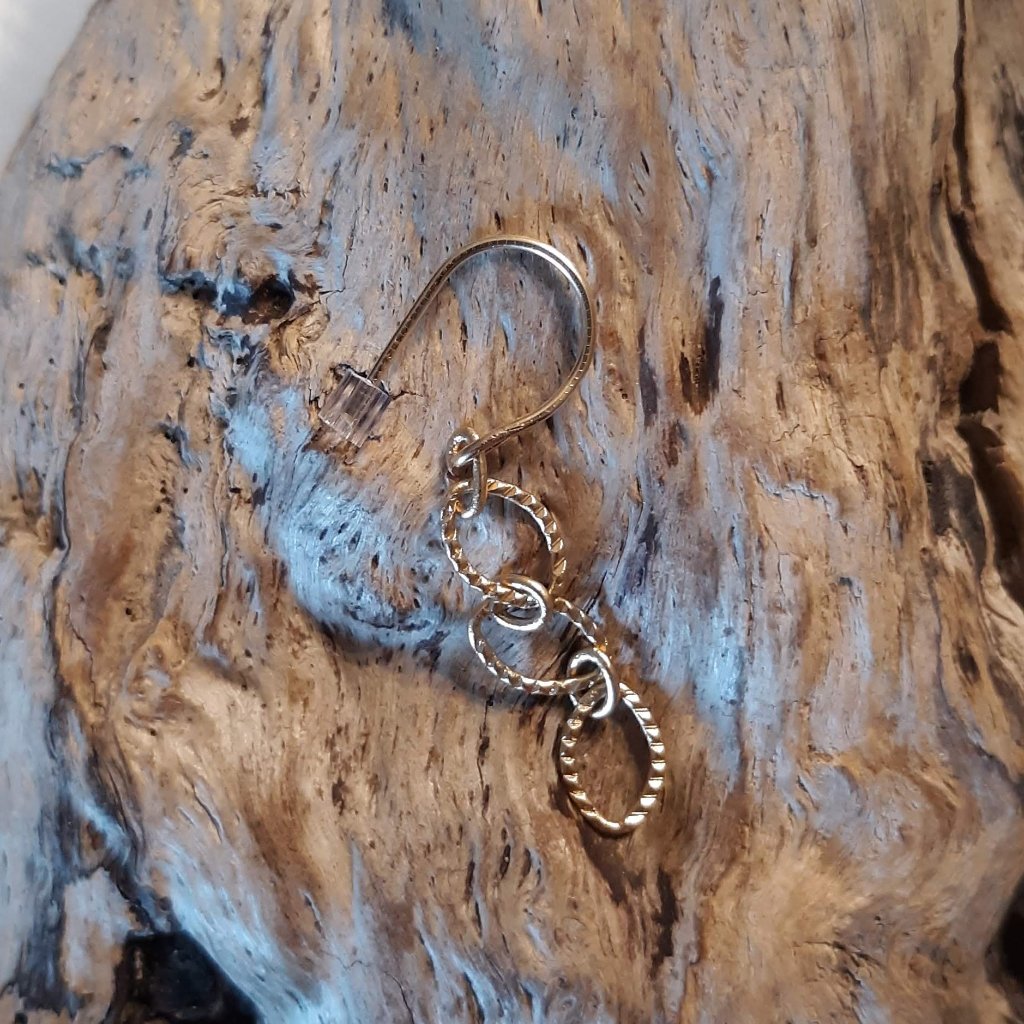 Gold Belly Ring With Chain Dangle